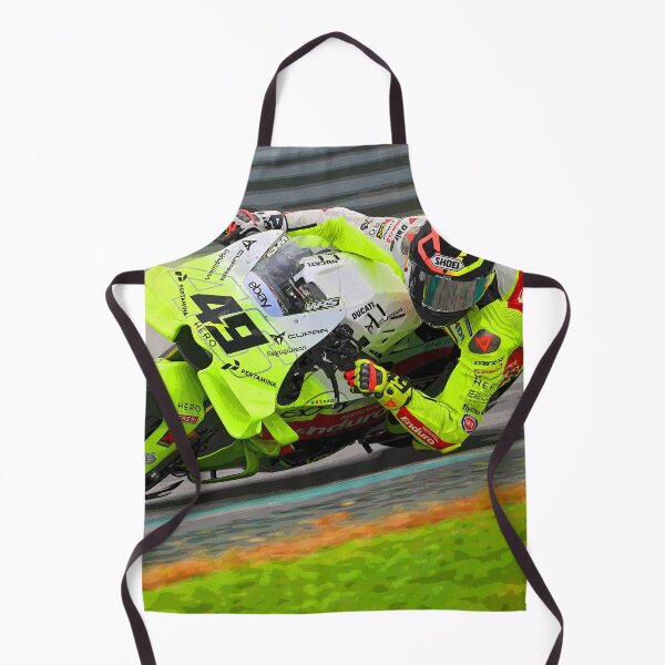 Item preview, Fabio Di Giannantonio racing in the corners on his 2025 MotoGP motorcycle 2 abstract designed and sold by Rodissimus1984.