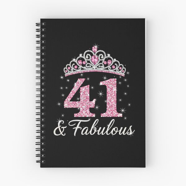 Item preview, Women’s 41 and Fabulous | 41st Birthday Crown Design | Elegant Pink Gold Celebration Gift | 41st Birthday designed and sold by svarupa.