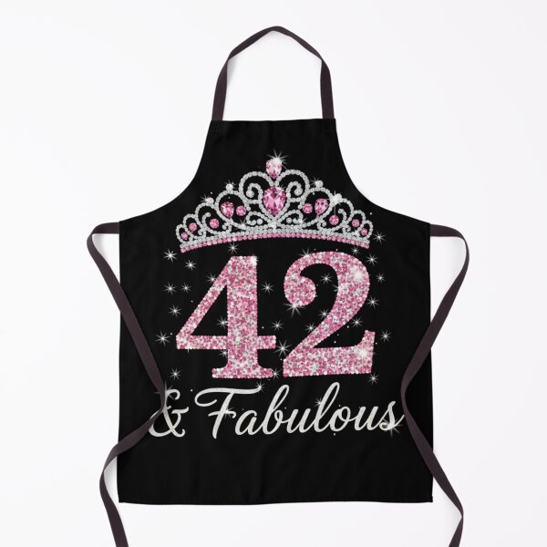 Item preview, Women’s 42 and Fabulous | 42nd Birthday Crown Design | Elegant Pink Gold Celebration Gift | 42nd Birthday designed and sold by svarupa.