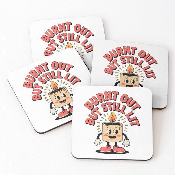 Item preview, Burnt Out But Still Lit – Funny Candle Quote for Exhausted But Thriving Souls designed and sold by ThatBBStore.