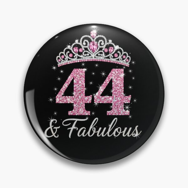 Item preview, Women’s 44 and Fabulous | 44th Birthday Crown Design | Elegant Pink Gold Celebration Gift | 44th Birthday designed and sold by svarupa.