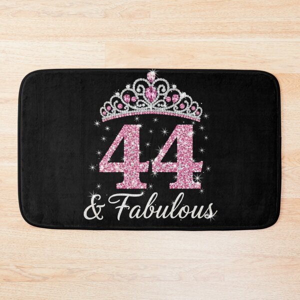 Item preview, Women’s 44 and Fabulous | 44th Birthday Crown Design | Elegant Pink Gold Celebration Gift | 44th Birthday designed and sold by svarupa.