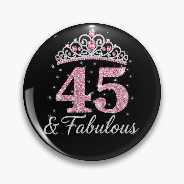 Item preview, Women’s 45 and Fabulous | 45th Birthday Crown Design | Elegant Pink Gold Celebration Gift | 45th Birthday designed and sold by svarupa.