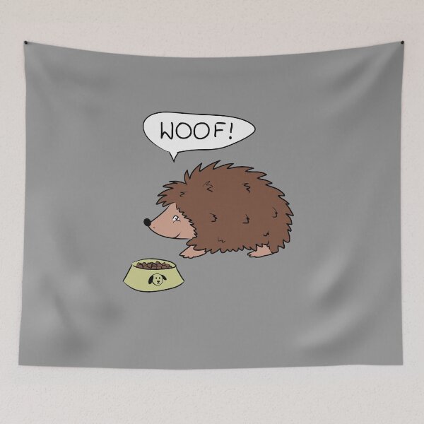 Item preview, Hedgehog WOOF! designed and sold by HugSomeNettles.