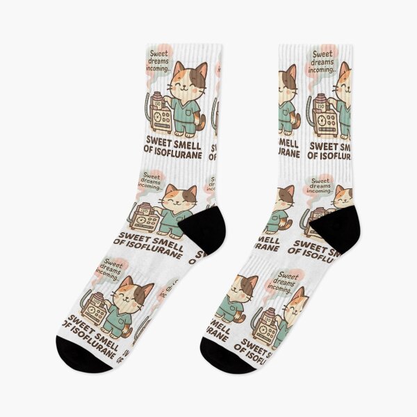 Item preview, That Sweet Smell of Isoflurane – Cute Vet Anesthesiologist Cat Design designed and sold by Bettybee00.