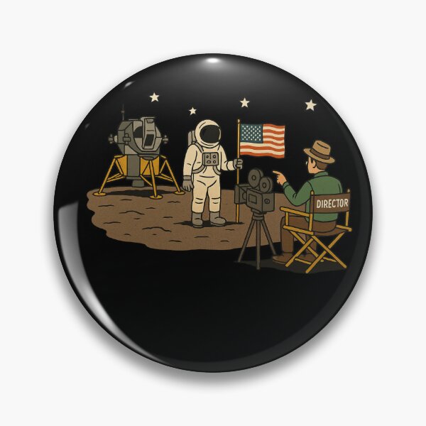 Item preview, Moon Landing Hoax – Funny Astronaut Film Set Illustration designed and sold by Md1982.
