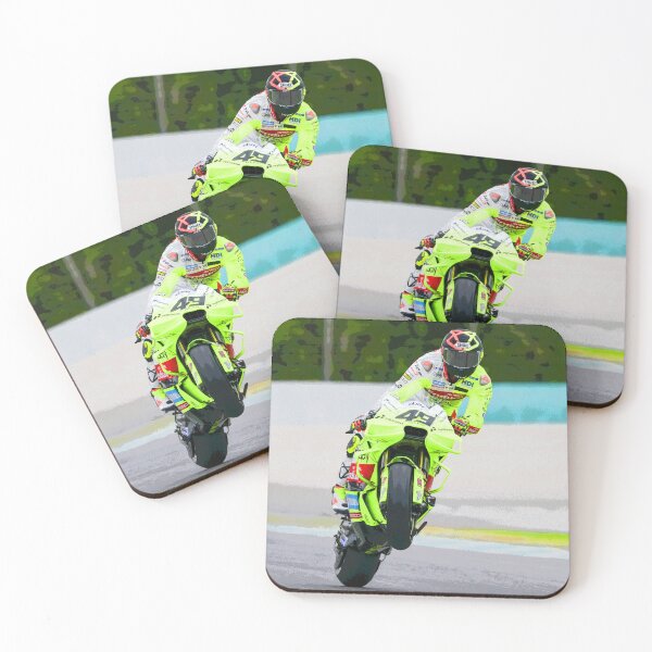 Item preview, Fabio Di Giannantonio making a wheelie on his 2025 MotoGP motorcycle abstract designed and sold by Rodissimus1984.