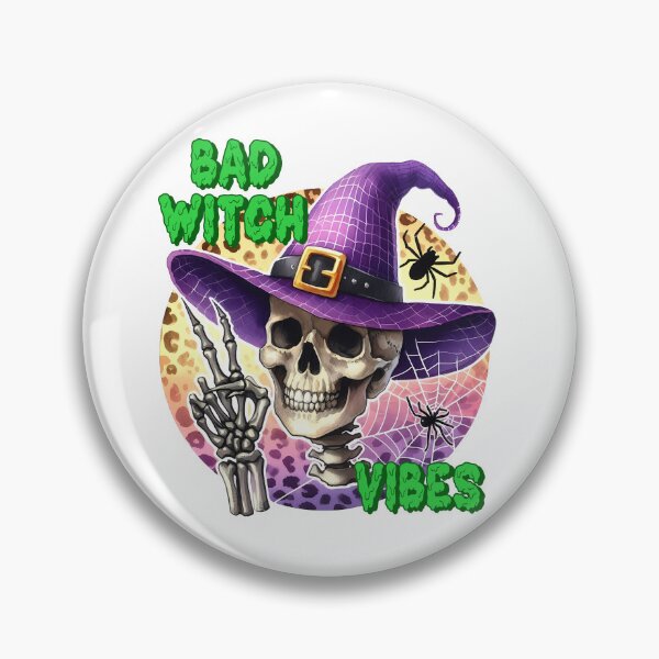 Item preview, Bad Witch Vibes – Cool Skeleton Witch Halloween Design designed and sold by TakeOnline247.
