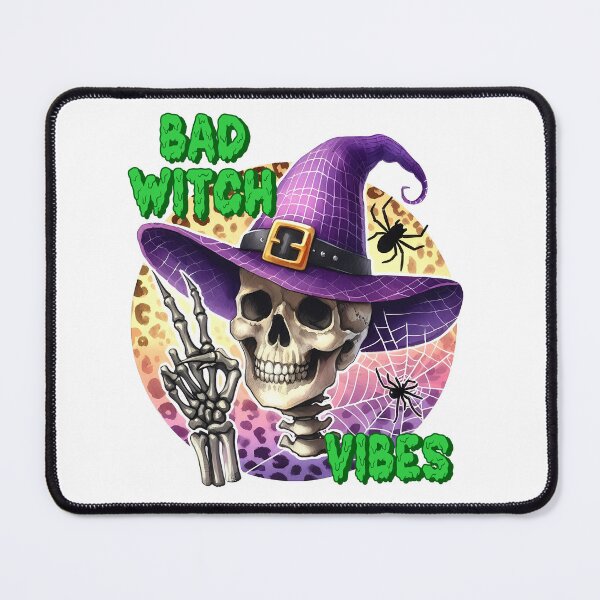 Item preview, Bad Witch Vibes – Cool Skeleton Witch Halloween Design designed and sold by TakeOnline247.