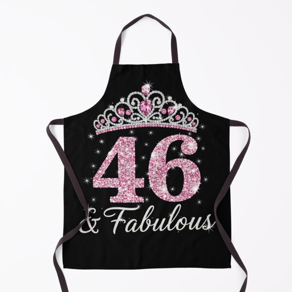 Item preview, Women’s 46 and Fabulous | 46th Birthday Crown Design | Elegant Pink Gold Celebration Gift | 46th Birthday designed and sold by svarupa.