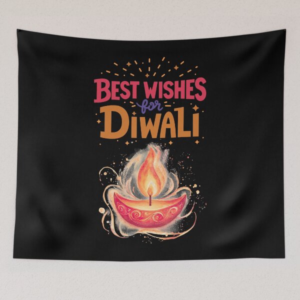Item preview, Auspicious Shub Dipaavali , Happy Diwali ver 1C| Festival of Lights | Indian Deepavali Celebration with Diyas, Rangoli & Lord Ganesha | Hindu Festival Art & Gifts|yoga designed and sold by CosmicNook1.