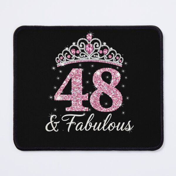 Item preview, Women’s 48 and Fabulous | 48th Birthday Crown Design | Elegant Pink Gold Celebration Gift | 48th Birthday designed and sold by svarupa.
