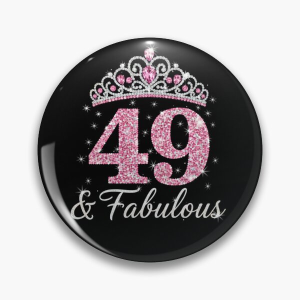 Item preview, Women’s 49 and Fabulous | 49th Birthday Crown Design | Elegant Pink Gold Celebration Gift | 49th Birthday designed and sold by svarupa.