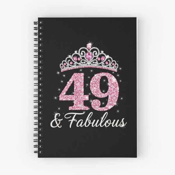 Item preview, Women’s 49 and Fabulous | 49th Birthday Crown Design | Elegant Pink Gold Celebration Gift | 49th Birthday designed and sold by svarupa.