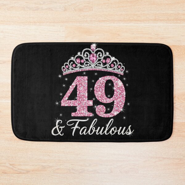Item preview, Women’s 49 and Fabulous | 49th Birthday Crown Design | Elegant Pink Gold Celebration Gift | 49th Birthday designed and sold by svarupa.