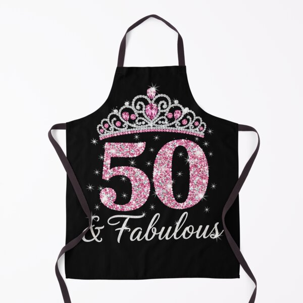 Item preview, Women’s 50 and Fabulous | 50th Birthday Crown Design | Elegant Pink Gold Celebration Gift | 50th Birthday designed and sold by svarupa.
