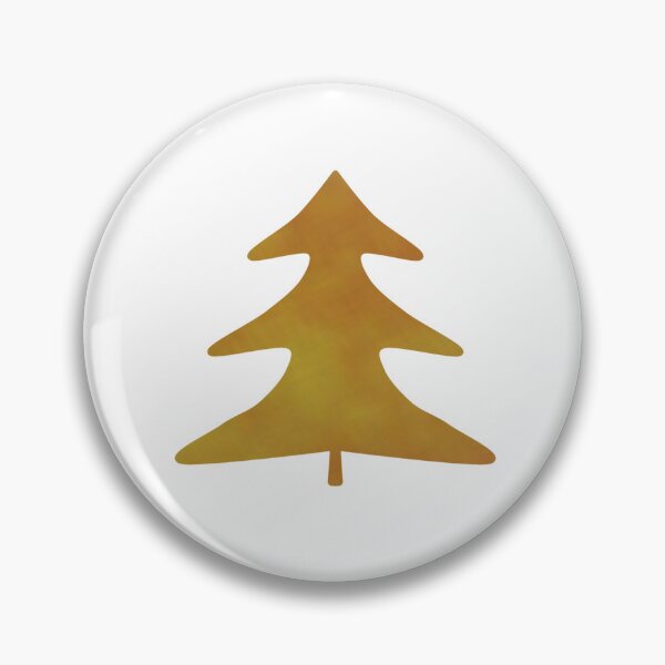 Item preview, Golden Pine Tree on white - Calm, Sensory-Friendly designed and sold by CreaTwinkles.