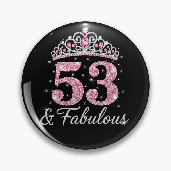 Item preview, Women’s 53 and Fabulous | 53rd Birthday Crown Design | Elegant Pink Gold Celebration Gift | 53rd Birthday designed and sold by svarupa.