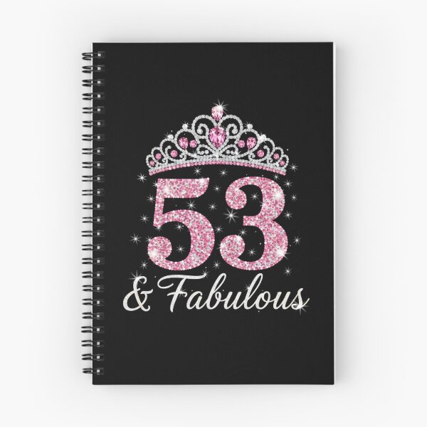Item preview, Women’s 53 and Fabulous | 53rd Birthday Crown Design | Elegant Pink Gold Celebration Gift | 53rd Birthday designed and sold by svarupa.