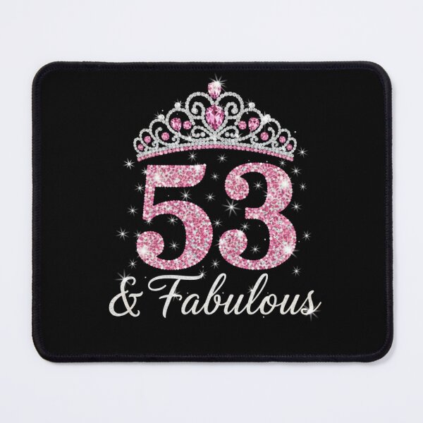 Item preview, Women’s 53 and Fabulous | 53rd Birthday Crown Design | Elegant Pink Gold Celebration Gift | 53rd Birthday designed and sold by svarupa.
