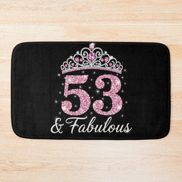 Item preview, Women’s 53 and Fabulous | 53rd Birthday Crown Design | Elegant Pink Gold Celebration Gift | 53rd Birthday designed and sold by svarupa.