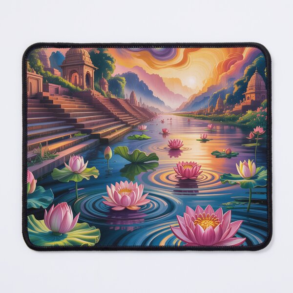 Item preview, mystical landscape,Ganges River. designed and sold by Lilashakti ⭐️ ⭐️ ⭐️ ⭐️ ⭐️.