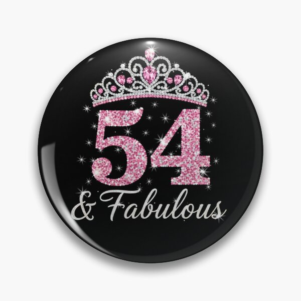 Item preview, Women’s 54 and Fabulous | 54th Birthday Crown Design | Elegant Pink Gold Celebration Gift | 54th Birthday designed and sold by svarupa.