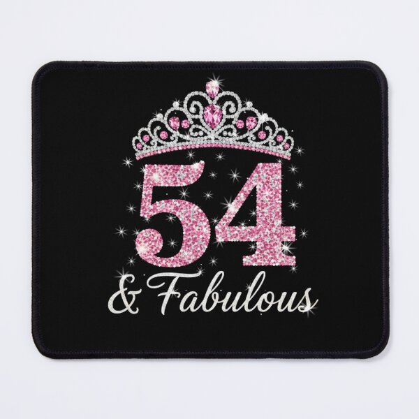 Item preview, Women’s 54 and Fabulous | 54th Birthday Crown Design | Elegant Pink Gold Celebration Gift | 54th Birthday designed and sold by svarupa.