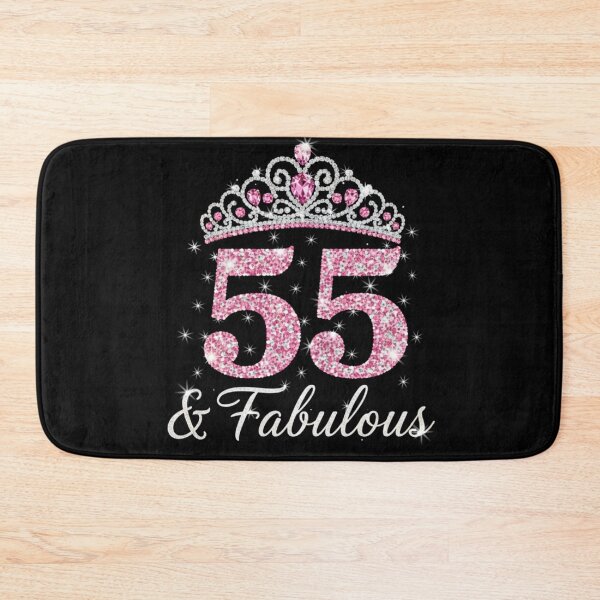 Item preview, Women’s 55 and Fabulous | 55th Birthday Crown Design | Elegant Pink Gold Celebration Gift | 55th Birthday designed and sold by svarupa.