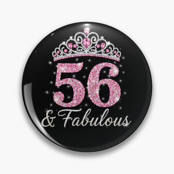 Item preview, Women’s 56 and Fabulous | 56th Birthday Crown Design | Elegant Pink Gold Celebration Gift | 56th Birthday designed and sold by svarupa.