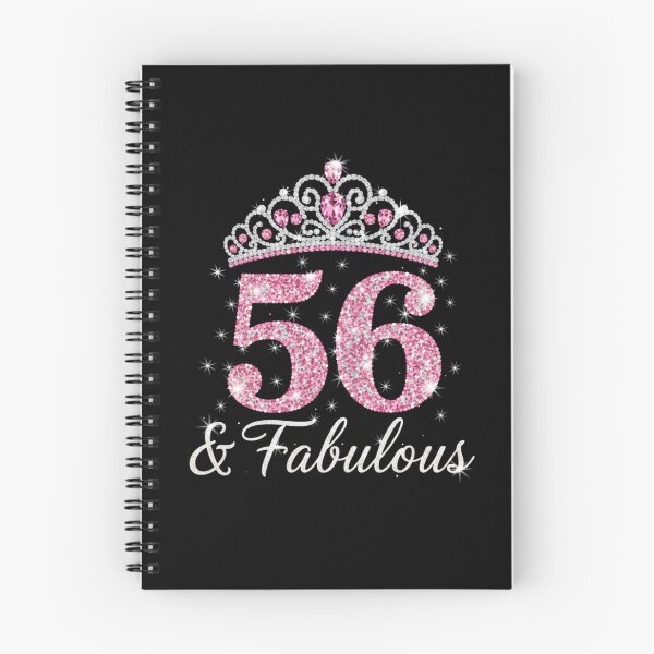Item preview, Women’s 56 and Fabulous | 56th Birthday Crown Design | Elegant Pink Gold Celebration Gift | 56th Birthday designed and sold by svarupa.