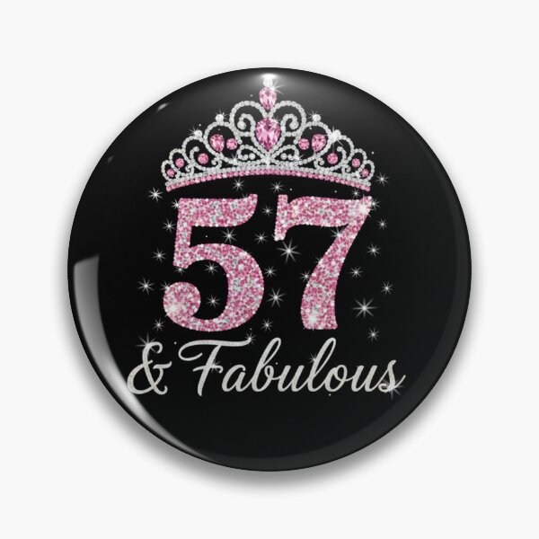 Item preview, Women’s 57 and Fabulous | 57th Birthday Crown Design | Elegant Pink Gold Celebration Gift | 57th Birthday designed and sold by svarupa.