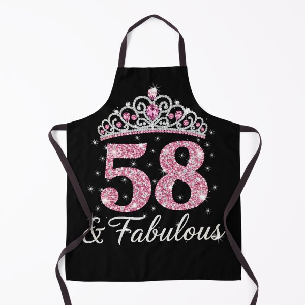 Item preview, Women’s 58 and Fabulous | 58th Birthday Crown Design | Elegant Pink Gold Celebration Gift | 58th Birthday designed and sold by svarupa.