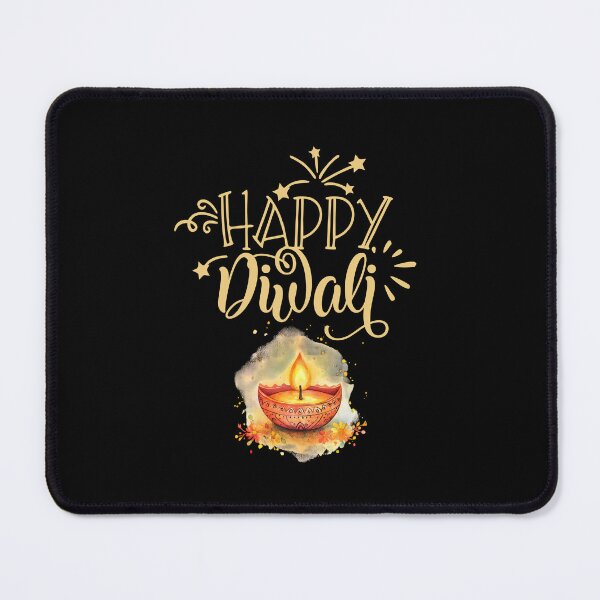 Item preview,  Shub Dipaavali , Happy Diwali ver 2A| Festival of Lights | Indian Deepavali Celebration with Diyas, Rangoli & Lord Ganesha | Hindu Festival Art & Gifts|yoga designed and sold by CosmicNook1.