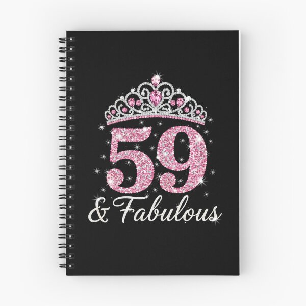 Item preview, Women’s 59 and Fabulous | 59th Birthday Crown Design | Elegant Pink Gold Celebration Gift | 59th Birthday designed and sold by svarupa.