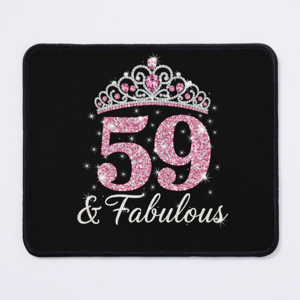 Item preview, Women’s 59 and Fabulous | 59th Birthday Crown Design | Elegant Pink Gold Celebration Gift | 59th Birthday designed and sold by svarupa.