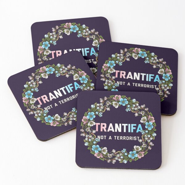Item preview, TrantiFa Wreath Trans Not A Terrorist designed and sold by Art by Veya.