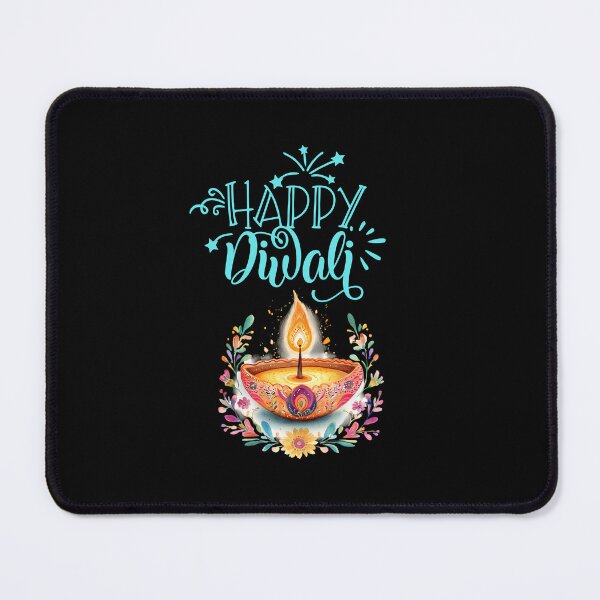 Item preview, Shub Dipaavali , Happy Diwali ver 2B| Festival of Lights | Indian Deepavali Celebration with Diyas, Rangoli & Lord Ganesha | Hindu Festival Art & Gifts|yoga designed and sold by CosmicNook1.