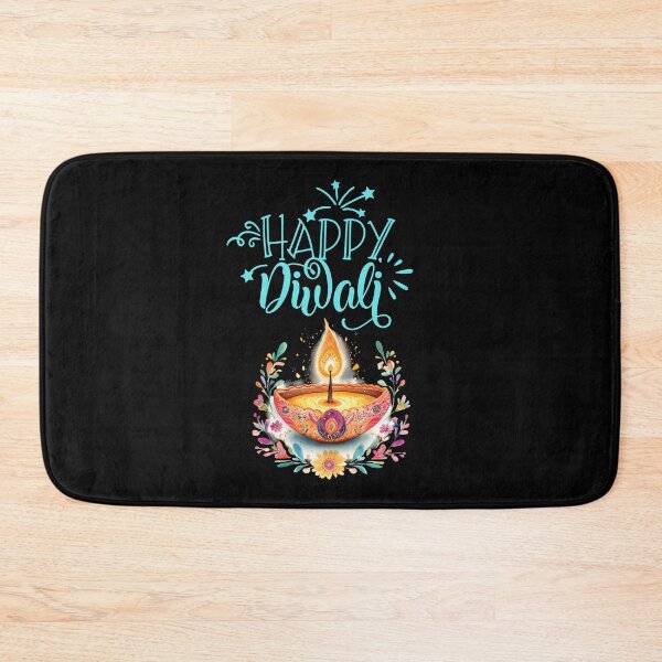 Item preview, Shub Dipaavali , Happy Diwali ver 2B| Festival of Lights | Indian Deepavali Celebration with Diyas, Rangoli & Lord Ganesha | Hindu Festival Art & Gifts|yoga designed and sold by CosmicNook1.