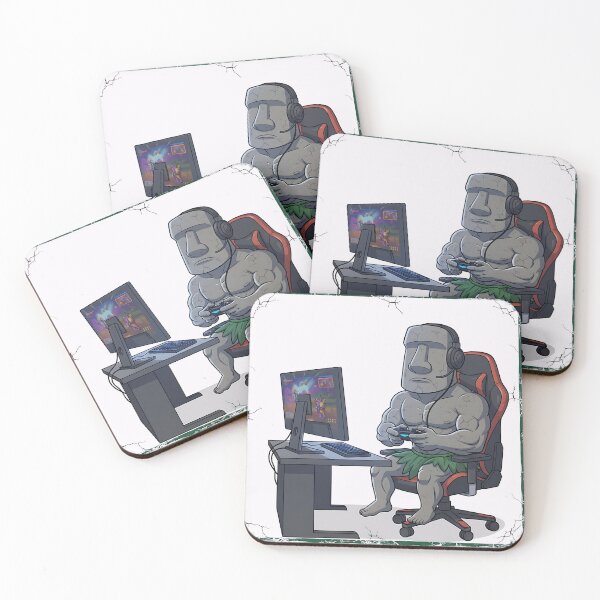 Item preview, Moai Gaming designed and sold by Stoic-Shop.