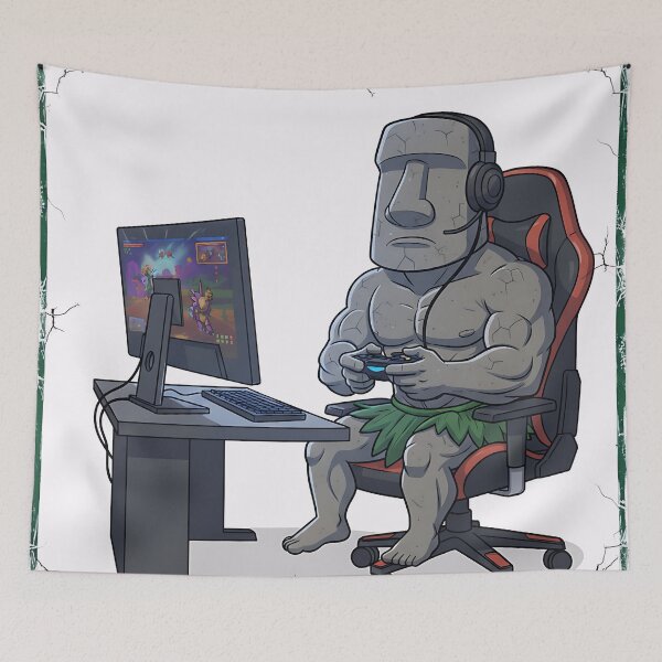 Item preview, Moai Gaming designed and sold by Stoic-Shop.
