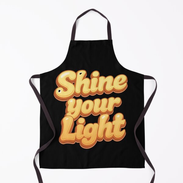 Item preview, Shine Your Light – Retro Motivational Quote designed and sold by Merch By Style.