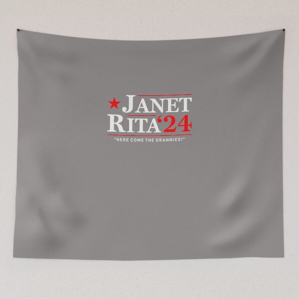 Item preview, JANET-AND-RITA-BLUEY-GRANNIES-24-FOR-PRESIDENT-T-SHIRT designed and sold by gregmercyz.