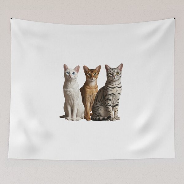 Item preview, My Dear Friends, Merry Christmas, Turkish Van, Abyssinian, American Shorthair Cat designed and sold by chipmuckdesignn.