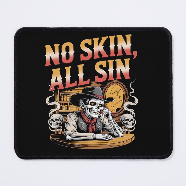 Item preview, skeleton cowboy - western skeleton - cowboy skull - ghost cowboy - spooky cowboy - undead outlaw - dark western - cowboy bones - western gothic - skull illustration - desert bones - haunted saloon designed and sold by JansenGS.
