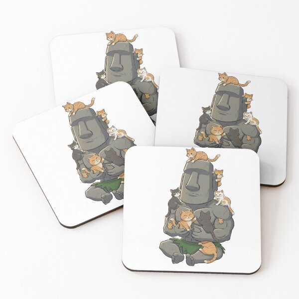 Item preview, Moai cats designed and sold by Stoic-Shop.