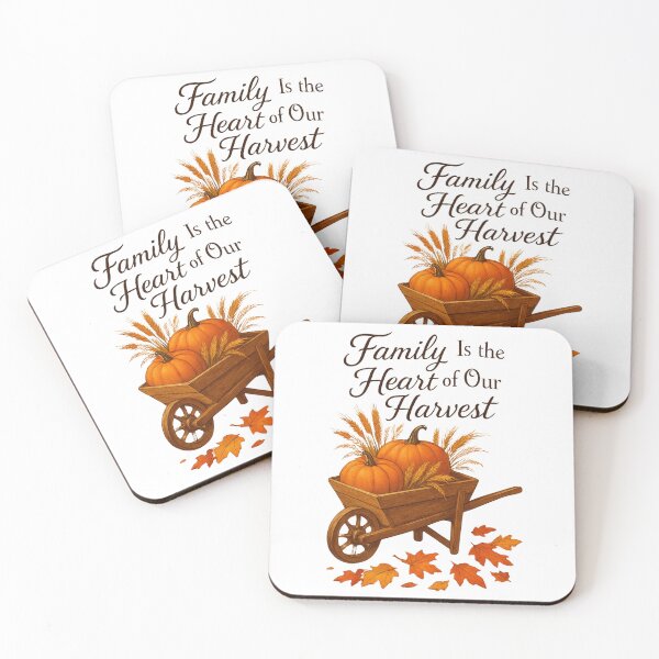 Item preview, Family Is the Heart of Our Harvest – Fall Thanksgiving Quote Art designed and sold by Brainy Bites19.