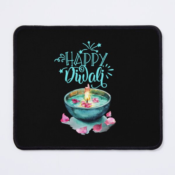 Item preview, Shub Dipaavali , Happy Diwali ver 2C| Festival of Lights | Indian Deepavali Celebration with Diyas, Rangoli & Lord Ganesha | Hindu Festival Art & Gifts|yoga designed and sold by CosmicNook1.