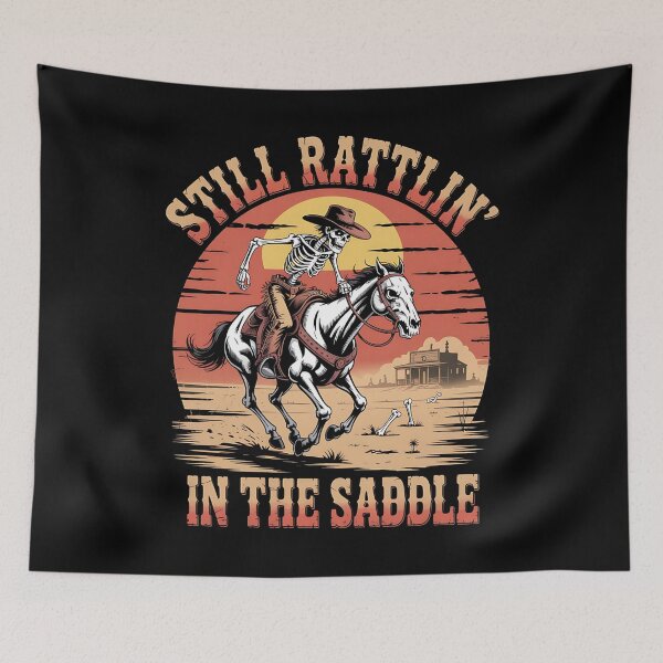 Item preview, cowboy ghost rider - wild west undead - grunge cowboy - skeleton gunslinger - cowboy skeleton - wild west skeleton - outlaw skeleton - vintage western - desert skeleton cowboy - creepy cowboy designed and sold by JansenGS.