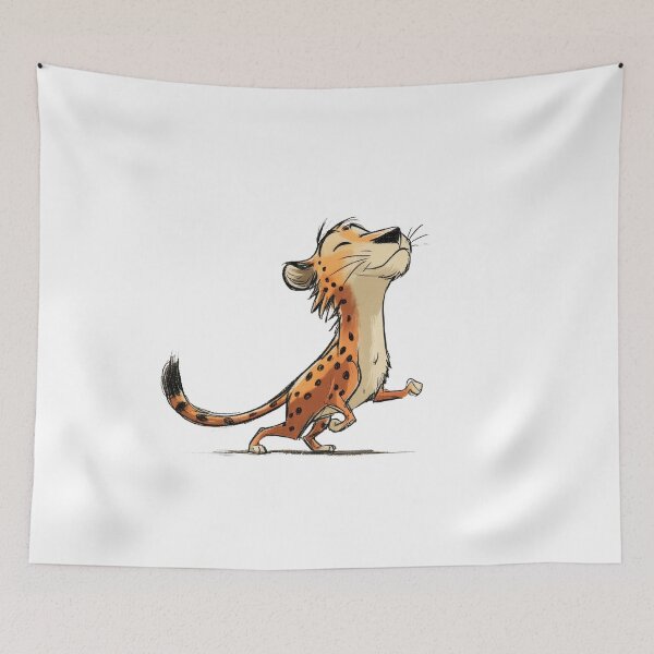 Item preview, Confident Cheetah – Cute Cartoon Illustration designed and sold by abicir.